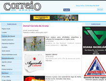 Tablet Screenshot of correiodearaxa.com.br